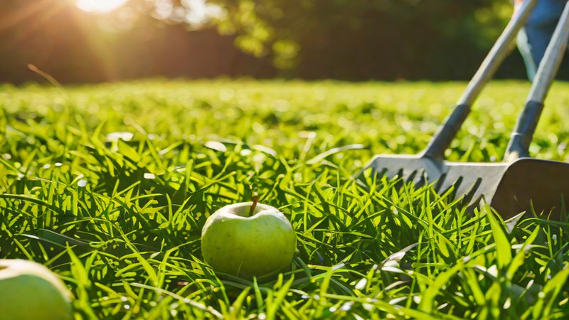 Сад в Нижнем Новгороде осенью