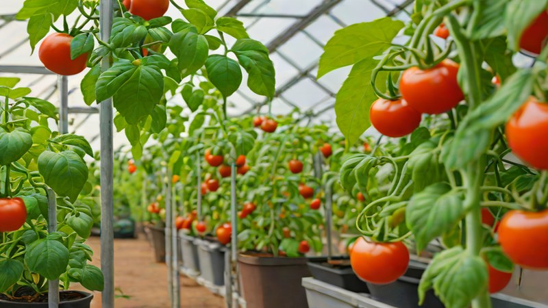 Иллюстрация томатного растения с признаками фитофтороза