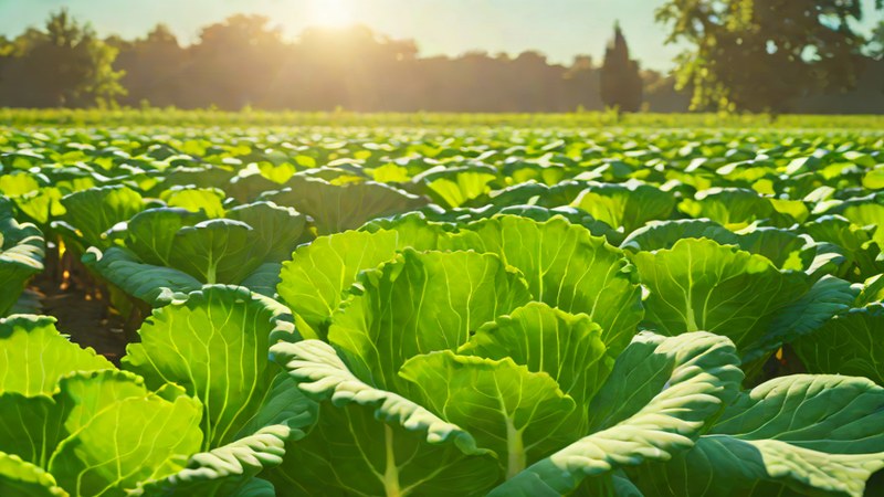 Капуста на грядках в Нижнем Новгороде