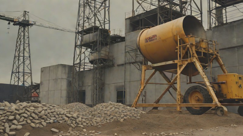 Пример работы с бетономешалкой в Нижнем Новгороде