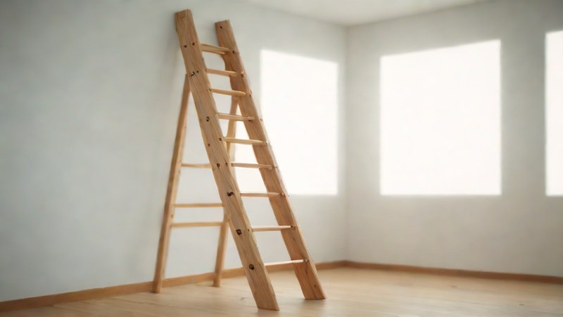 Лестница с распашной секцией для доступа на высоту в Нижнем Новгороде