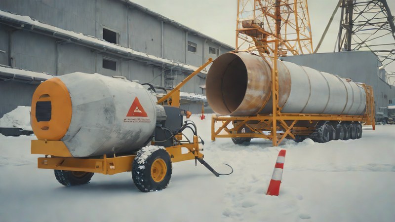 Заливка бетона тепловыми пушками