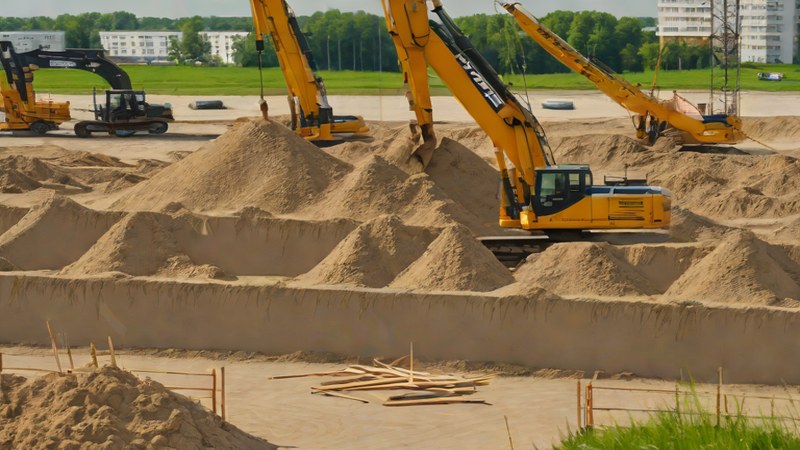 Песок различных фракций для строительства в Нижнем Новгороде